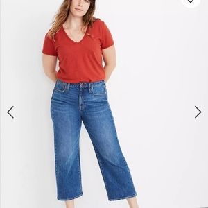 Madewell Curvy Slim Wide Leg Crop